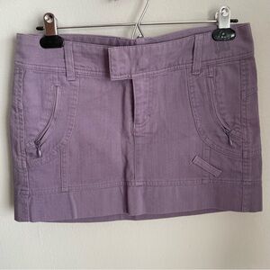 DC shoes purple denim mini skirt size 3